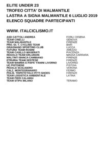 thumbnail of U23 TR CITTA DI MALMANTILE 2019 SQUADRE PARTECIPANTI EM PRODUCT