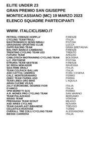 thumbnail of U23 GP SAN GIUSEPPE 2023 SQUADRE PARTECIPANTI